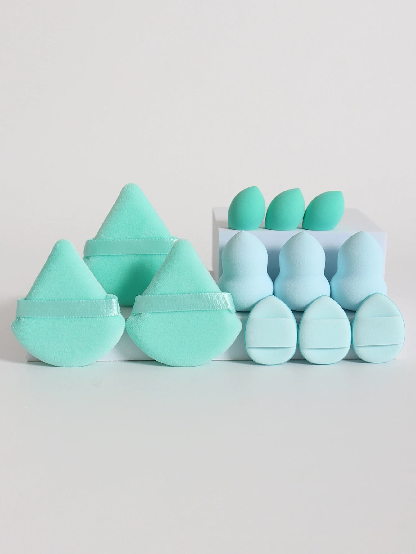 12-Piece All-Purpose Makeup Sponge Set Multi-Size Professional Blending