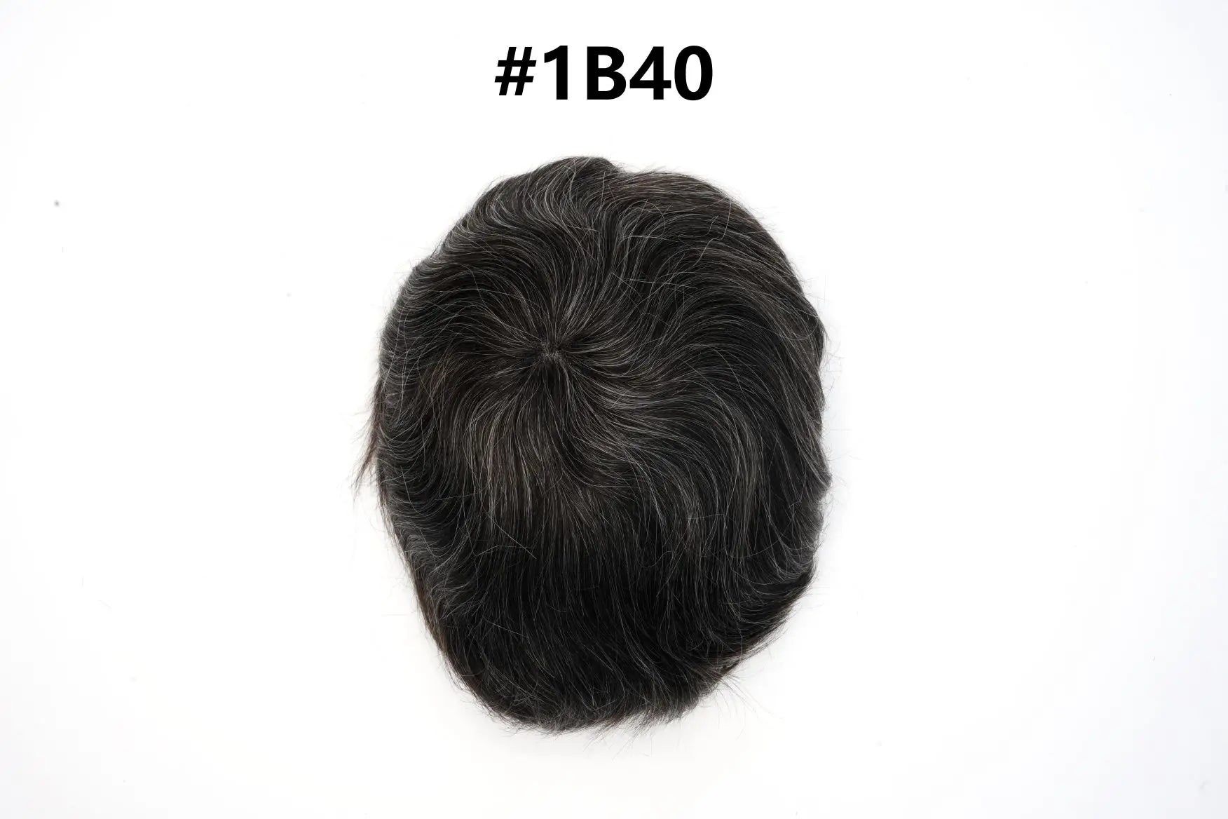 Mens Toupee Human Hair Piece Thin Skin V Loop Natural Hairline