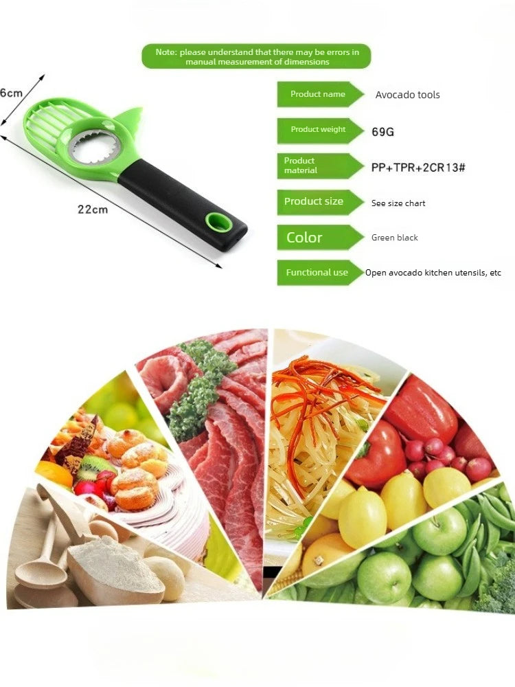 Stainless Steel Avocado Slicer Vegetable Tools for Fruit Slicing