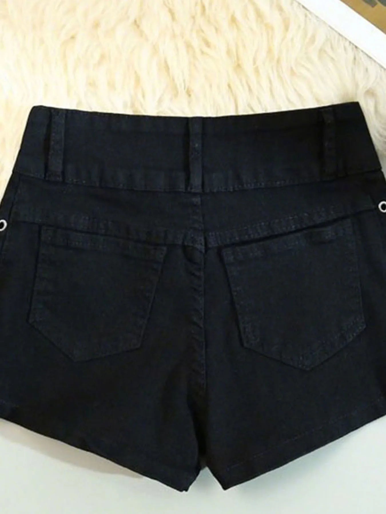 Retro Lace up Skinny Shorts in Custom Length for Streetwear Fashion