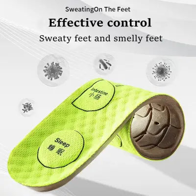 Breathable Deodorant Sport Acupressure Foot Insoles for Comfort