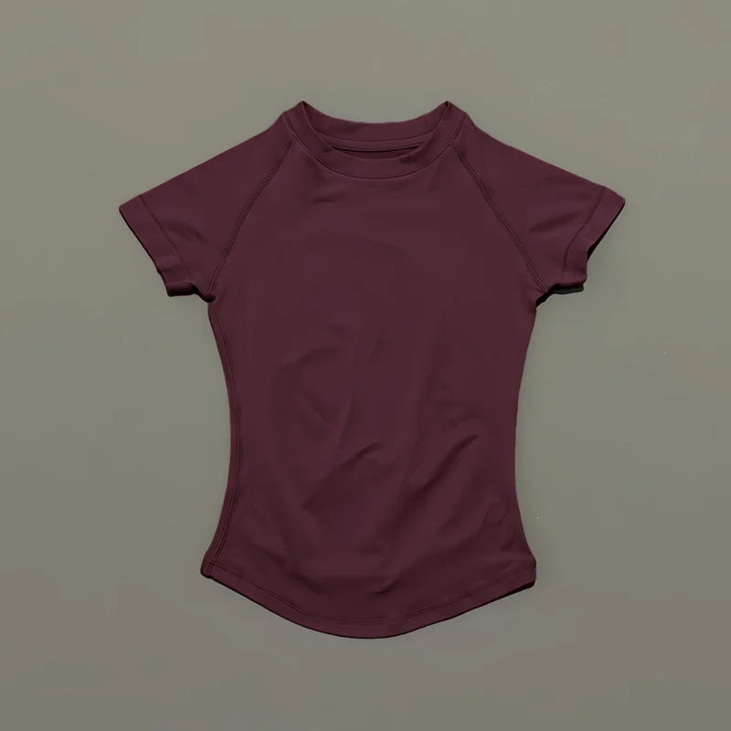 Unisex Summer Sports T Shirt Stretchy Breathable Fitness Top