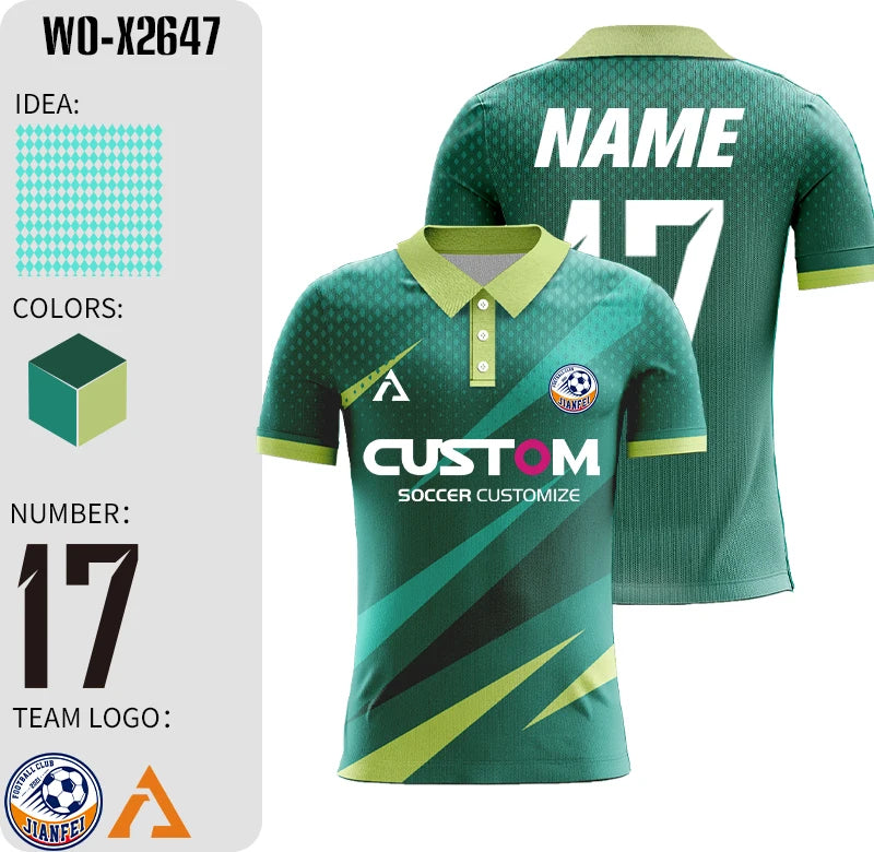Short Sleeve Custom Sublimation Football Jersey Quick Dry Training Shirt