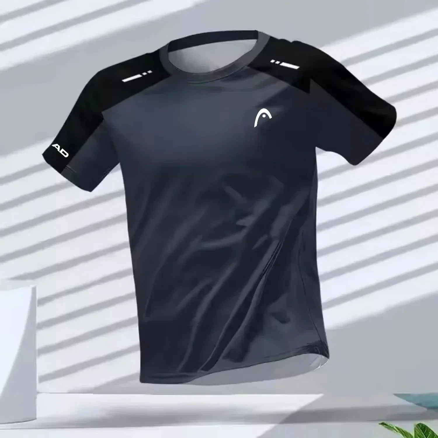 Men's Quick-Drying Short Sleeve Tops Breathable Running Tees