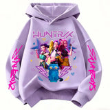 Huntrx Mira Rumi Zoey Long Sleeve Rope Type Hoodie Hip Hop Style
