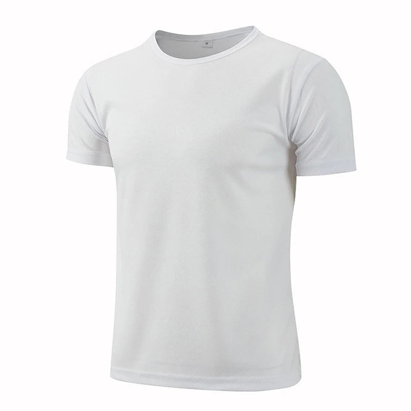 Unisex Short Sleeve Breathable Sport T Shirt for Gym Fitness and Running