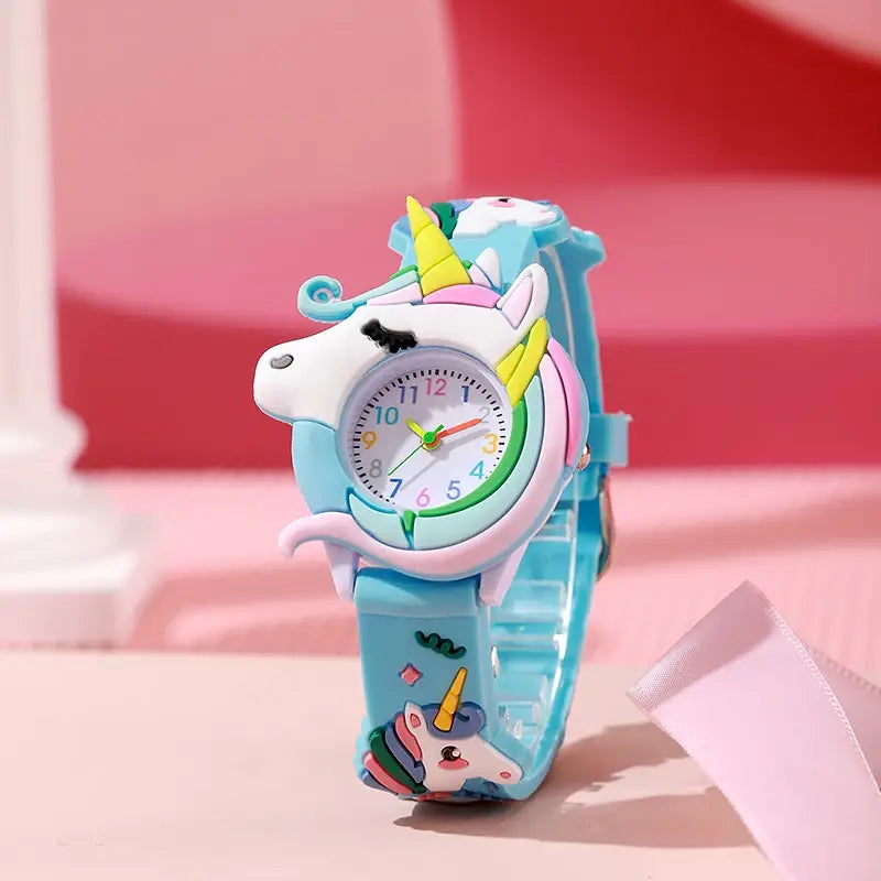 Cute Cartoon Watch - Silicone Kids Wristwatch | Colorful Kids Gift