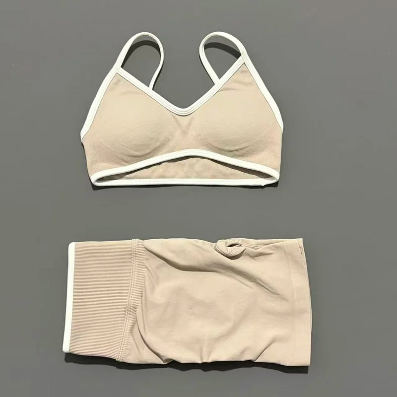Women Ignite Sculpt Elastic Yoga Bra Set Sculpting Fitness Suit