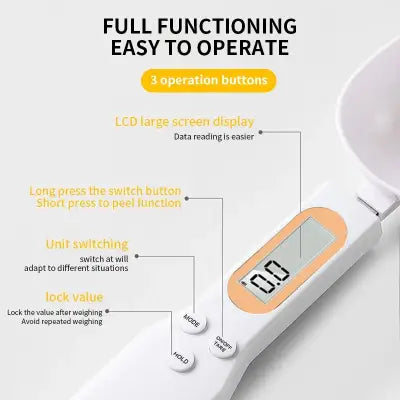 500g Digital Measuring Spoon Scale for Precise Kitchen Measurements