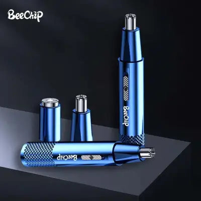 USB Rechargeable Metal Nose and Ear Hair Trimmer for Men and Women