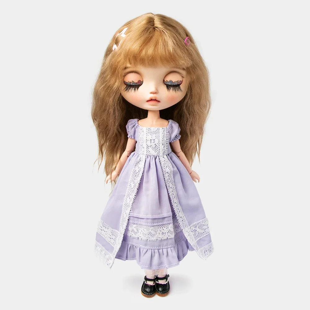 Blythe Clothes Vintage Lace Maid Set for YMY OB22 Doll Accessories