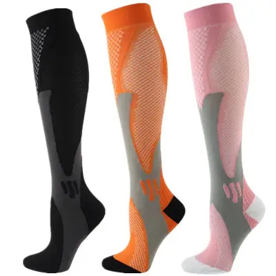 Home 3 Pairs Compression Socks 30mmHg for Varicose Veins and Edema - MIX003-223 / S-M