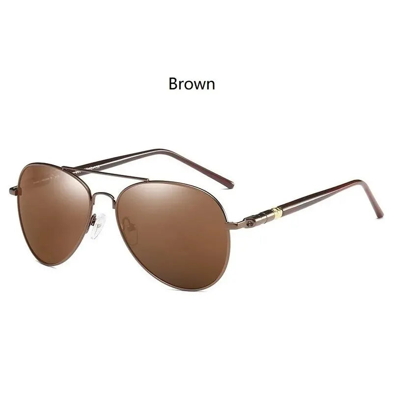 Luxury Pilot Eyewear Metal UV400 Protection Fashion Driving Sunglasses