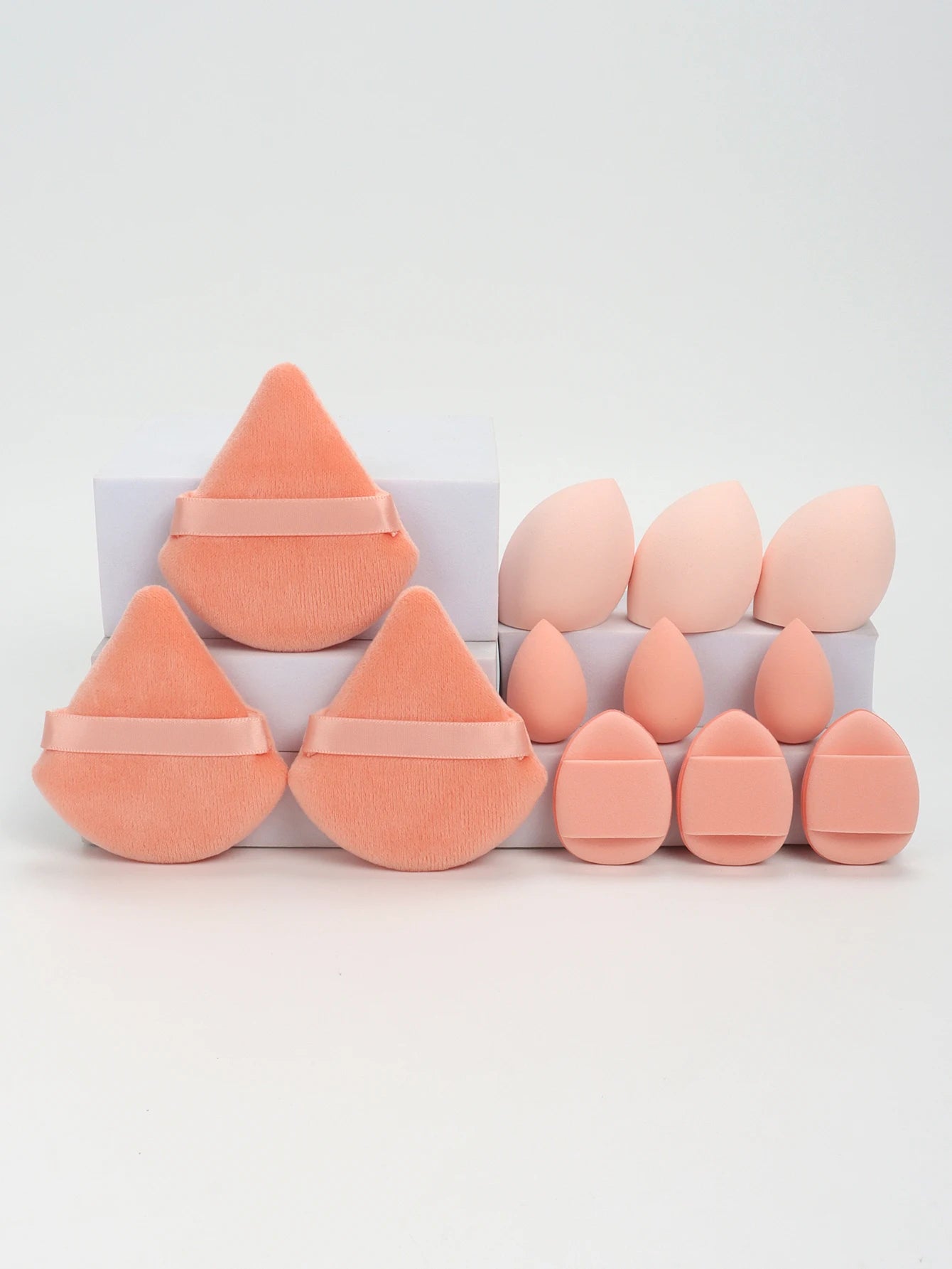 12-Piece All-Purpose Makeup Sponge Set Multi-Size Professional Blending