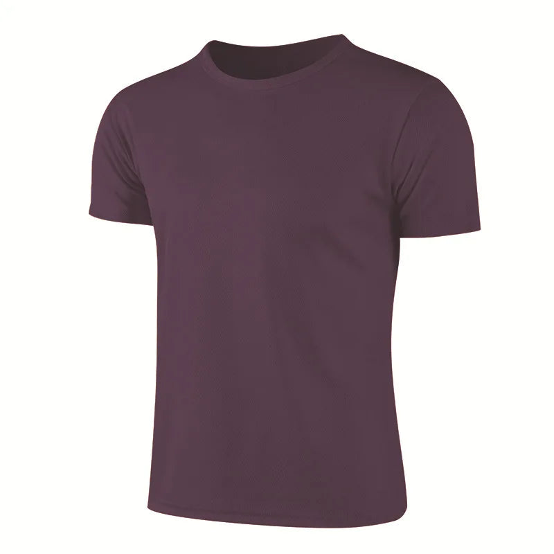 Unisex Short Sleeve Breathable Sport T Shirt for Gym Fitness and Running