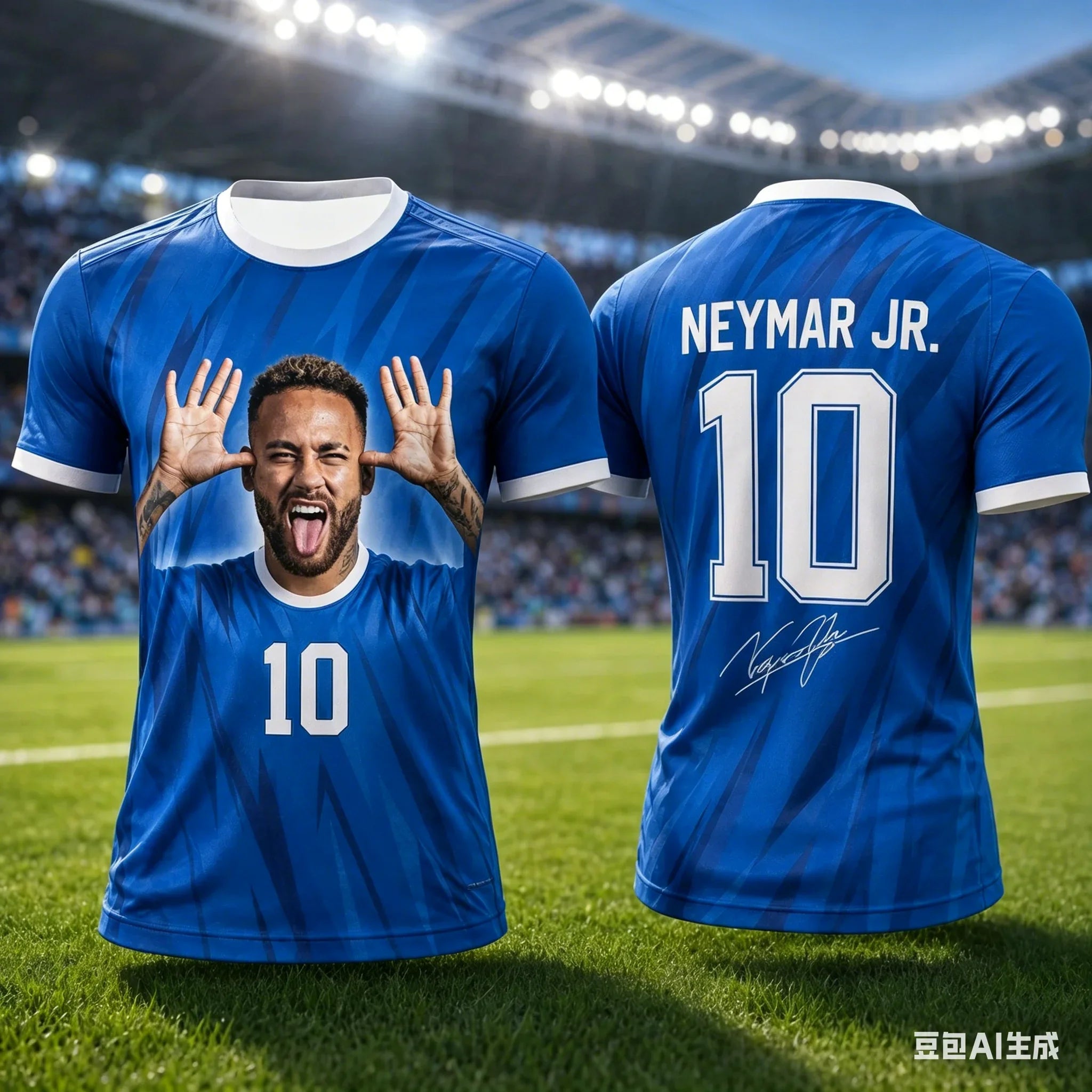 Neymar Soccer Jersey Multi Size Quick Dry Breathable Training Shirt