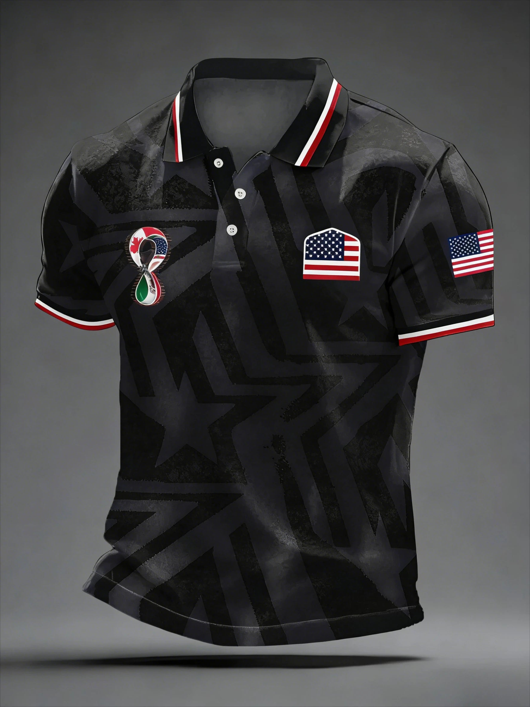 2026 American Independence Day Polo Shirt 3D Printed Breathable Sportswear