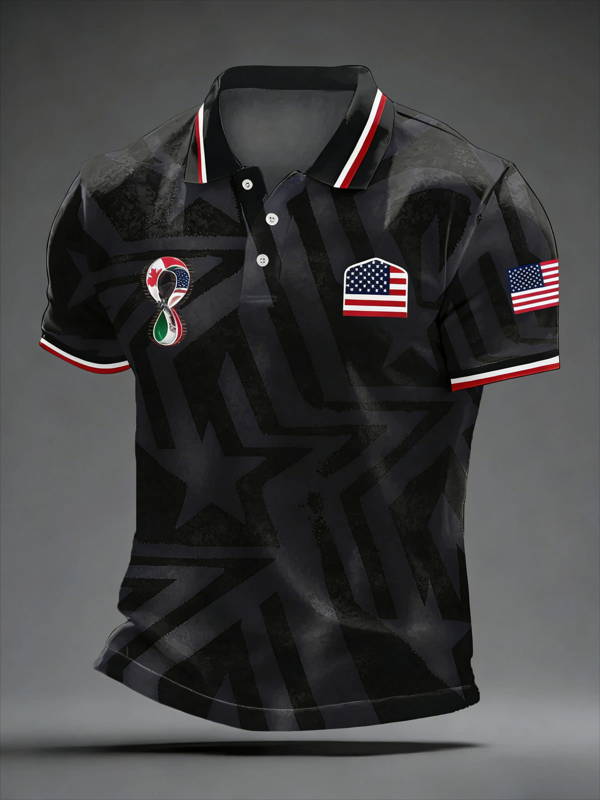 2026 American Independence Day Polo Shirt 3D Printed Breathable Sportswear