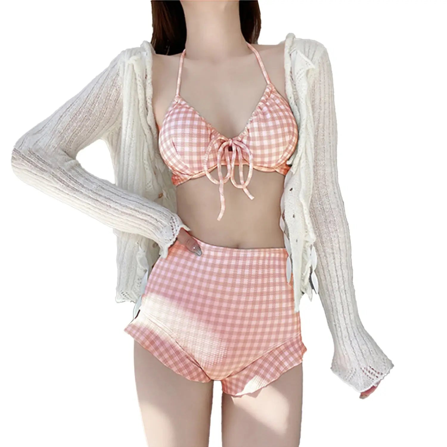 Kawaii Bikini - Sexy Plaid Lolita Fashion Swimsuit for Women