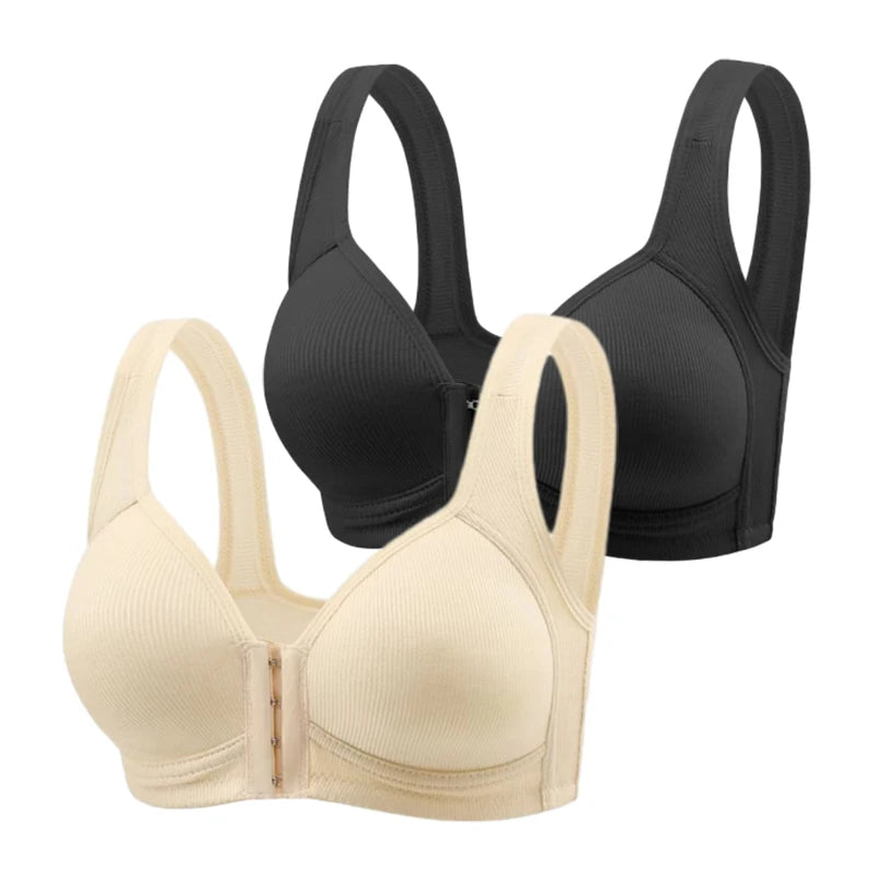 Fallsweet Wire Free Brassiere Seamless Solid Push Up Mold Cup Bralette