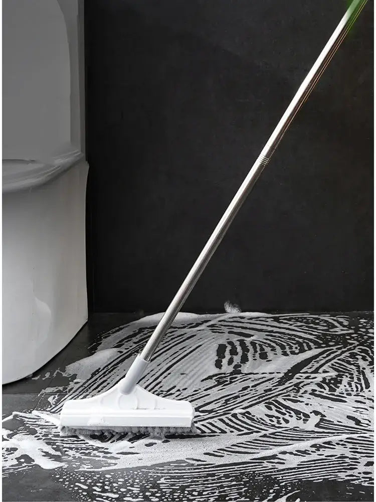 Bathroom Floor Brush with Long Handle Seam and Tile Cleaner