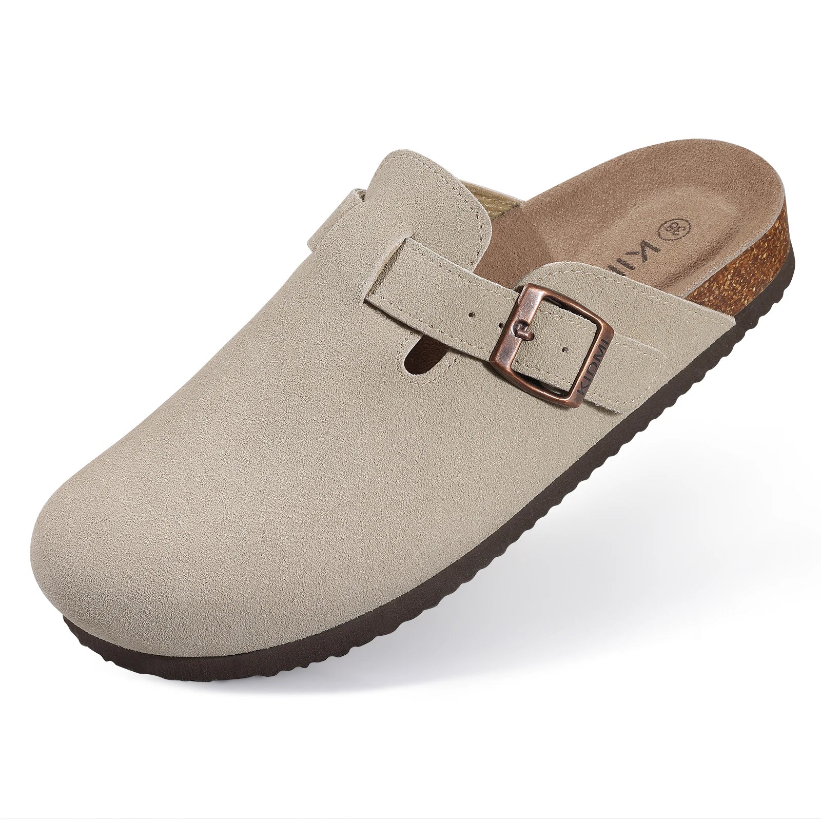 Cow Suede Mules with Arch Support for Indoor Outdoor Comfort