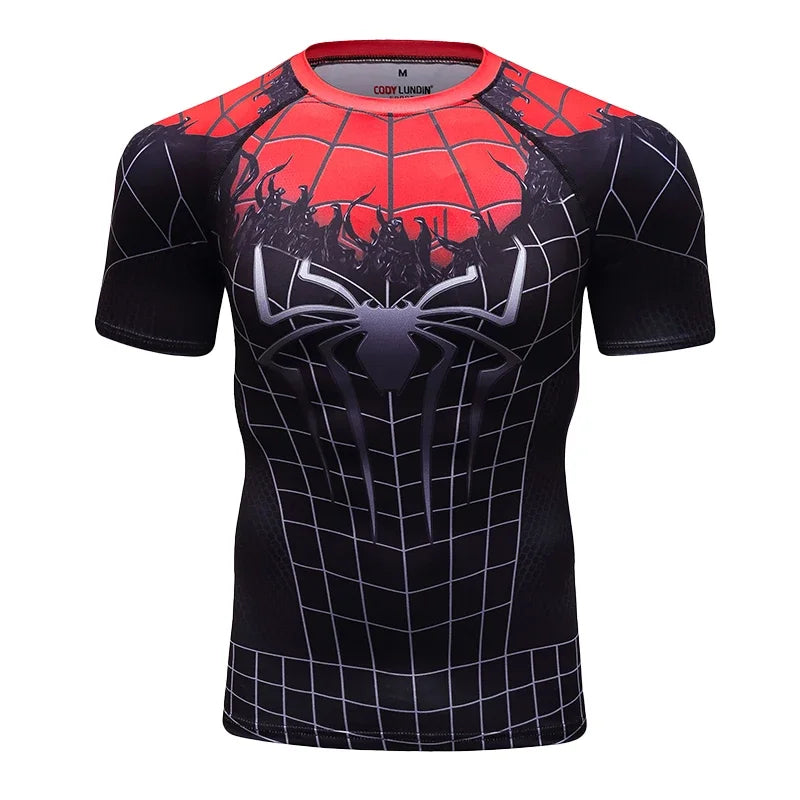 Funny Spider Short Sleeve Tops 3D Printed Unisex Cosplay Style