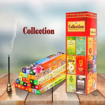 India Lavender and Sandalwood Incense for Aromatherapy and Meditation - 3 small boxes 24pcs / Collection