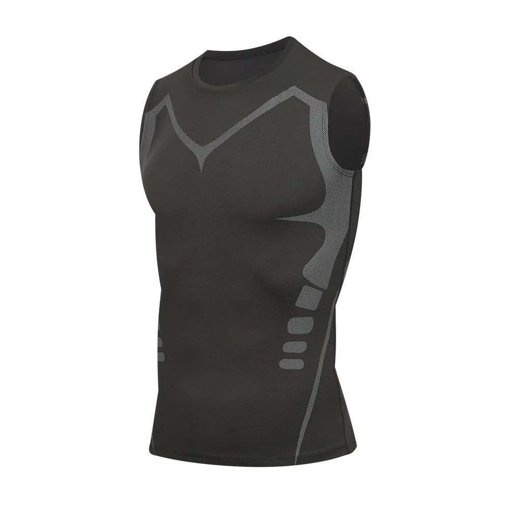 Men Compression Sportswear Standard Length – Quick Dry Gym Tee Men