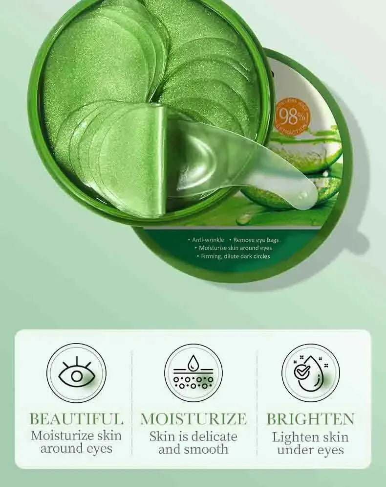 Aloe Vera Collagen Eye Mask 60pcs Dark Circles Fine Lines Care