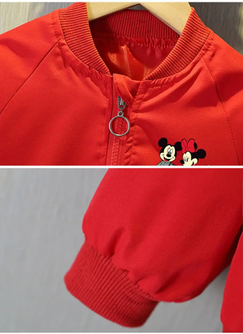 Mickey Mouse Hoodie Coat for Spring Baby Boys and Girls