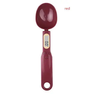 500g Digital Measuring Spoon Scale for Precise Kitchen Measurements - red