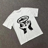 Streetwear Graphic Oversized T Shirt Shorts Bold Typology Casual Style