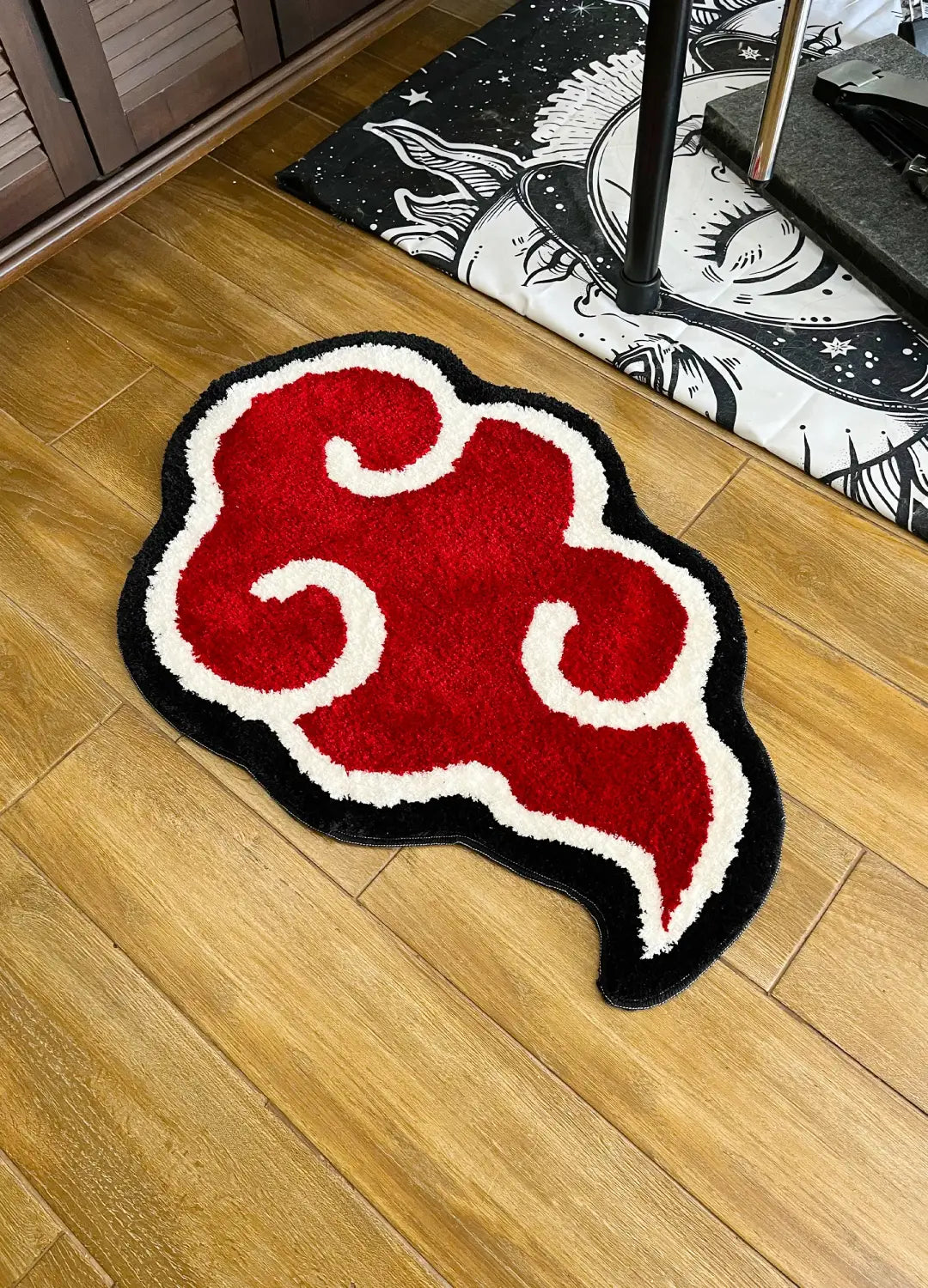 Japanese Anime Red Cloud Rug