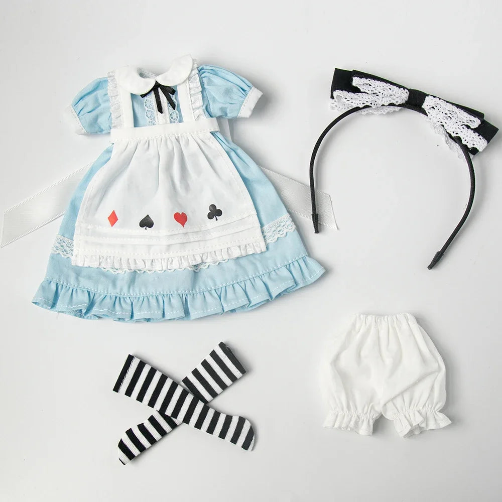 Blythe Clothes Vintage Lace Maid Set for YMY OB22 Doll Accessories