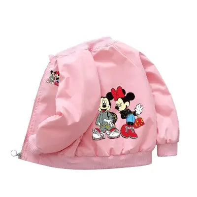 Mickey Mouse Hoodie Coat for Spring Baby Boys and Girls - Pink / 4T(Size 110)