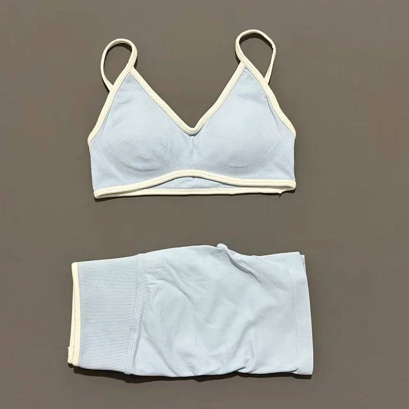 Women Ignite Sculpt Elastic Yoga Bra Set Sculpting Fitness Suit