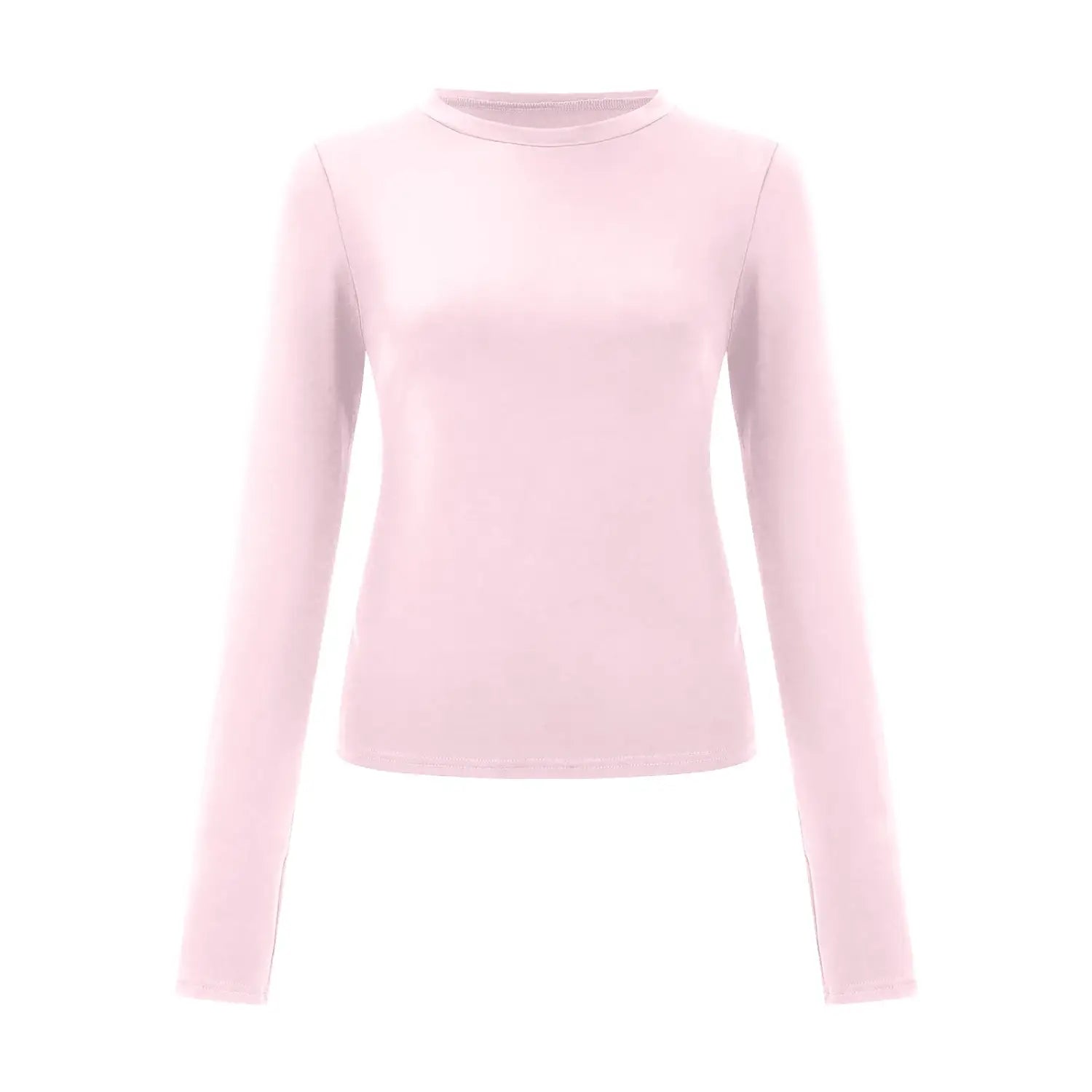 Pink Long Sleeve T-Shirt - Trendy Women’s Crop Top for Summer