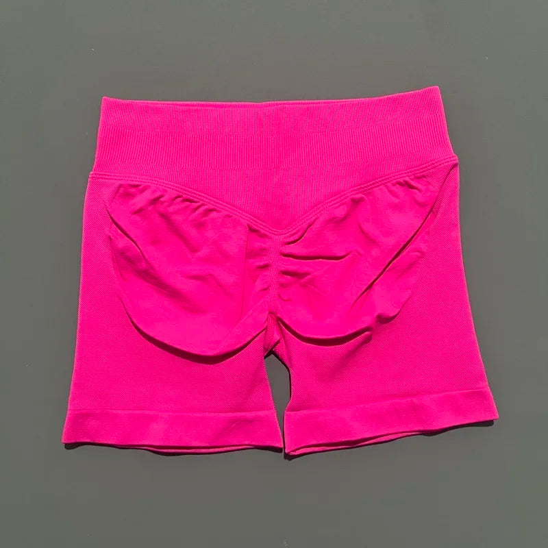HISTELLO Seamless Yoga Shorts Small Polyamide Butt Lifting Activewear