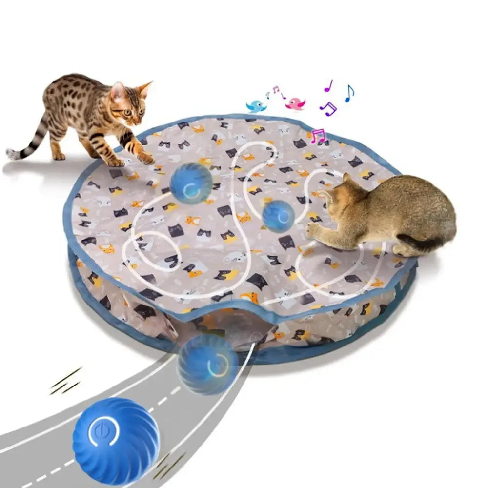 Motion Activated Hide and Seek Interactive Cat Toy Ball for Kittens