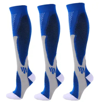 Home 3 Pairs Compression Socks 30mmHg for Varicose Veins and Edema - MIX003-65 / S-M