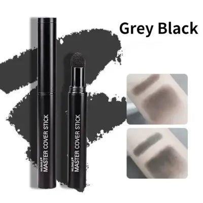 6-Color Hairline Concealer Pen Waterproof Hair Dye Pencil for Versatile - Grey black