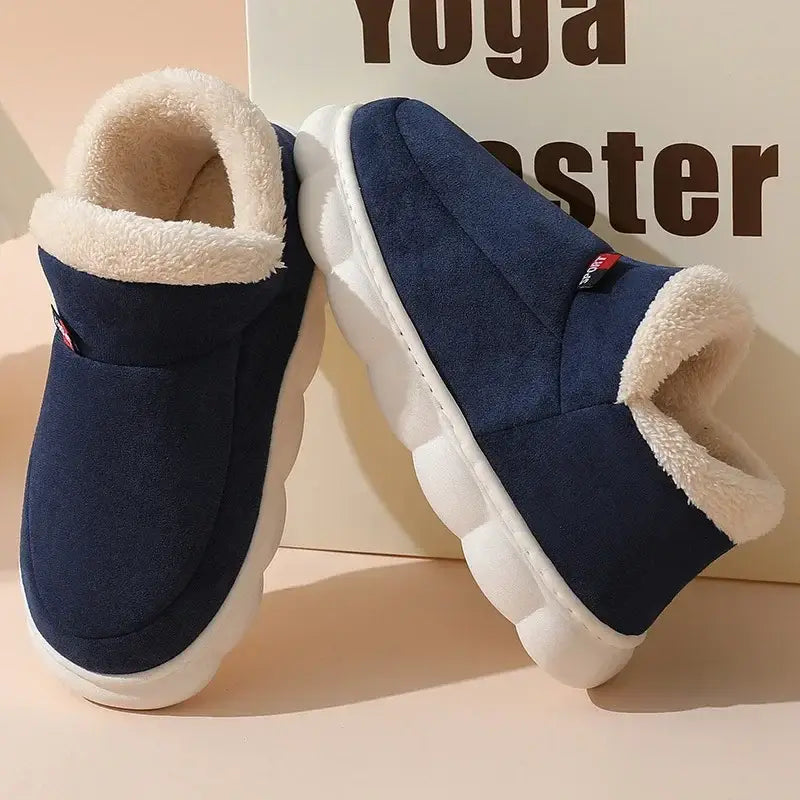 Kidmi Winter Shoes Casual Outdoor Cotton Plush Padded Slippers