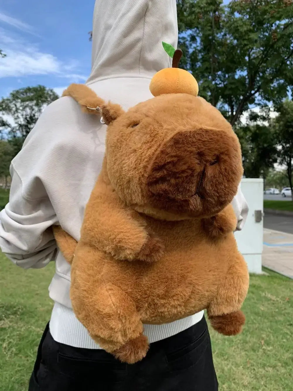 Capybara Plush Backpack Kawaii Mini Shoulder Bag for Kids and Girlfriends