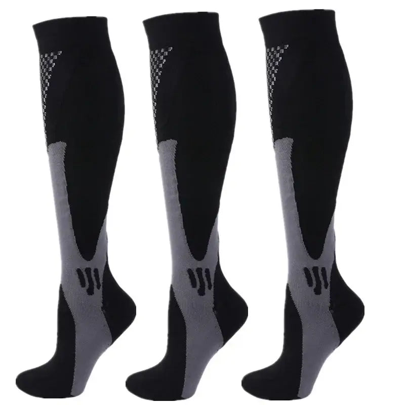 Home 3 Pairs Compression Socks 30mmHg for Varicose Veins and Edema