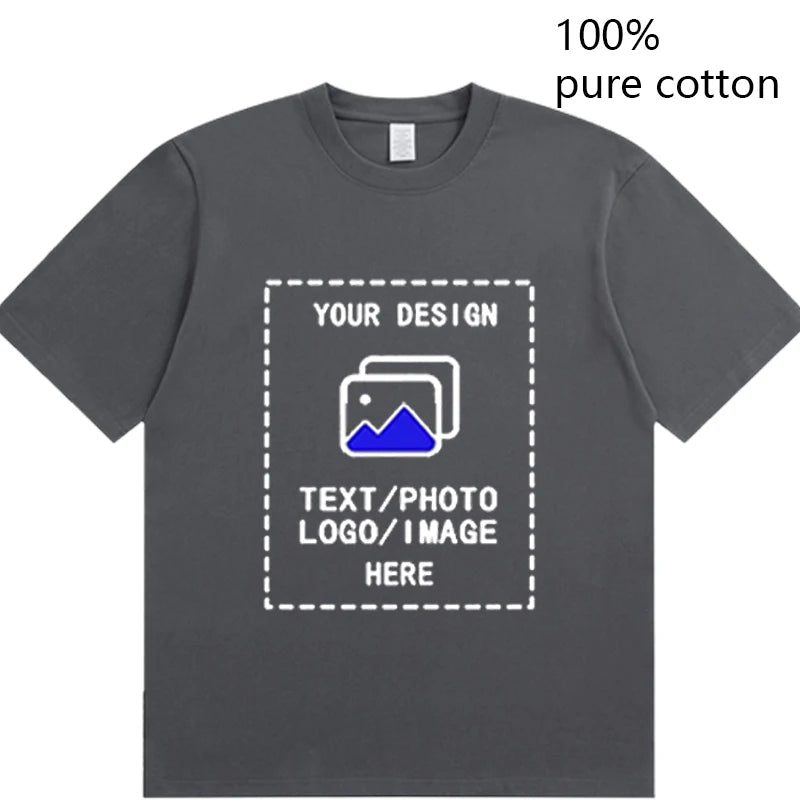 Custom Men's Cotton T-Shirts All Sizes for Team Sports and Gyms