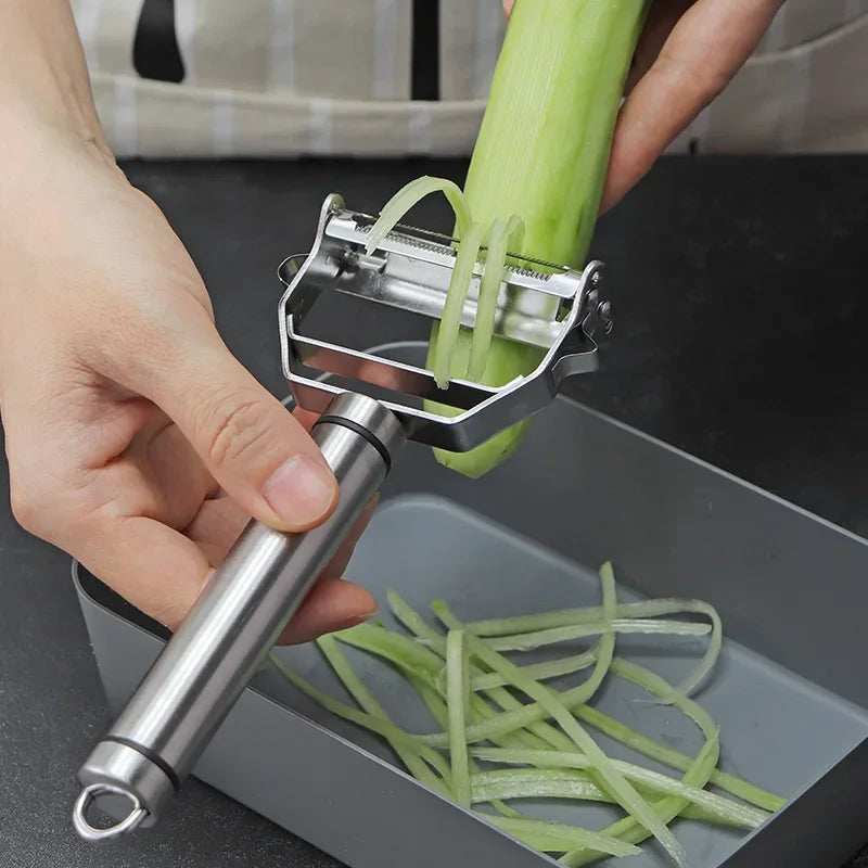 Stainless Steel Kitchen Peeler Fruit Vegetable Tool for Julienne Slicing