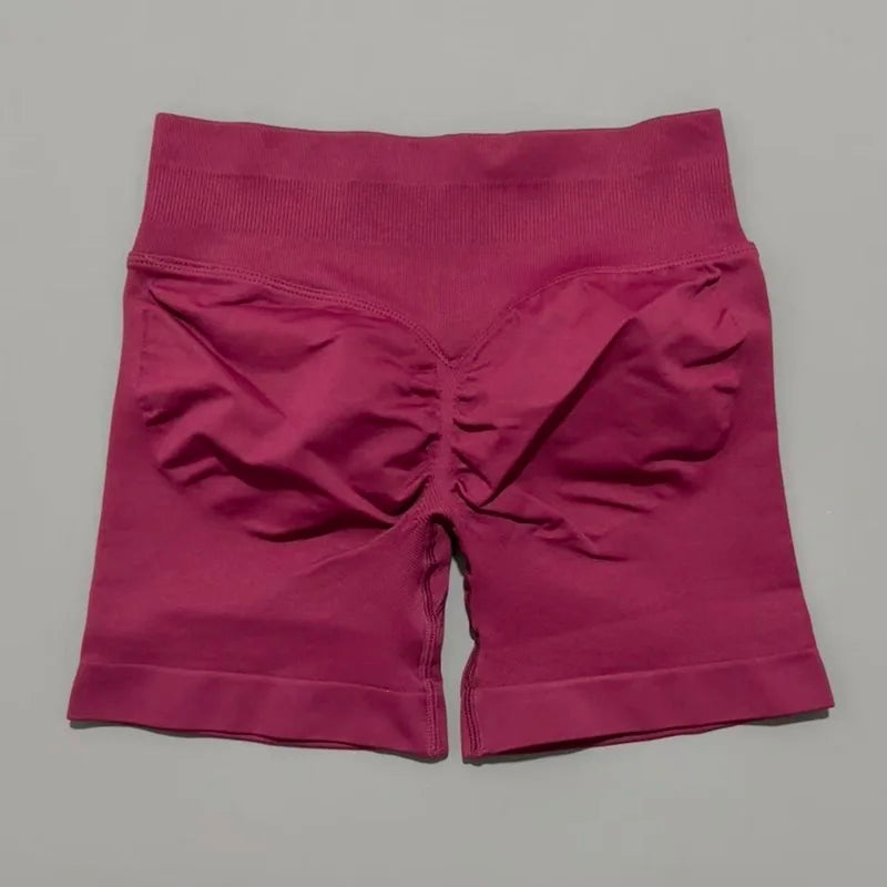 HISTELLO Seamless Yoga Shorts Small Polyamide Butt Lifting Activewear