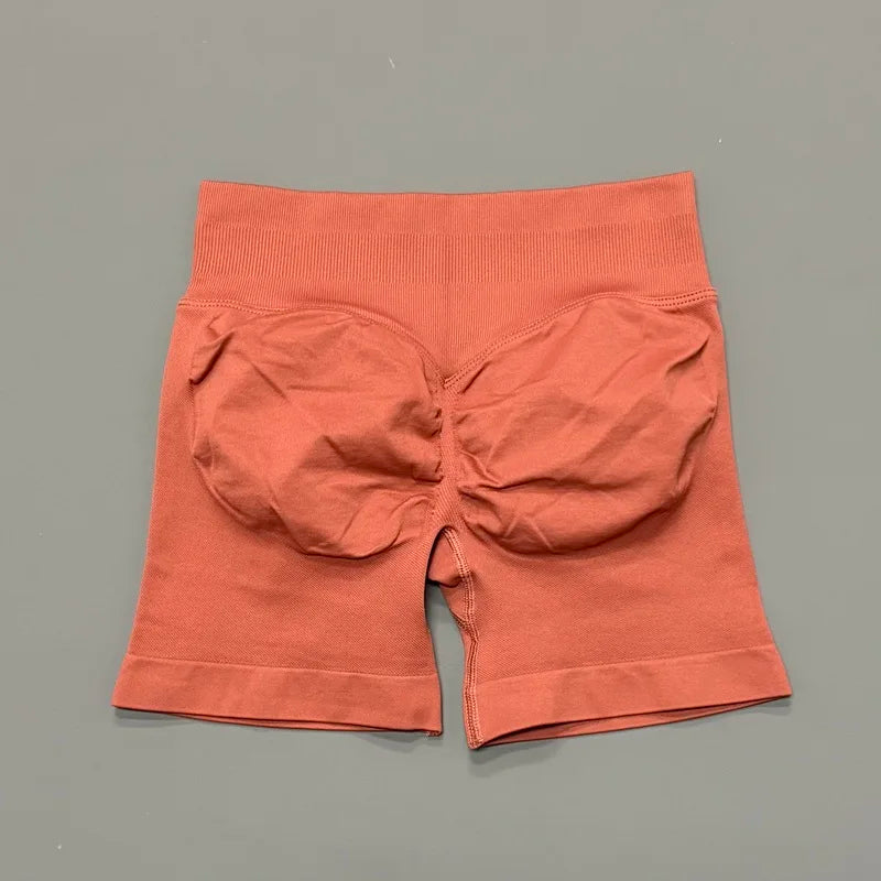 HISTELLO Seamless Yoga Shorts Small Polyamide Butt Lifting Activewear