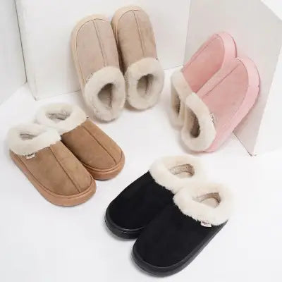 Kidmi Winter Shoes Casual Outdoor Cotton Plush Padded Slippers